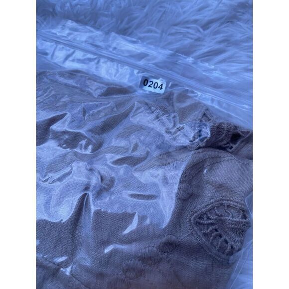 Chico’s 100% Linen Size 3 16/18 Crochet Maxi Skirt Embroidered Hem Boho Full - Picture 10 of 10